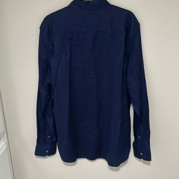 NWT Robert Graham Mens Deep Blue Classic Fit Button Down Shirt Size XL - Picture 7 of 9